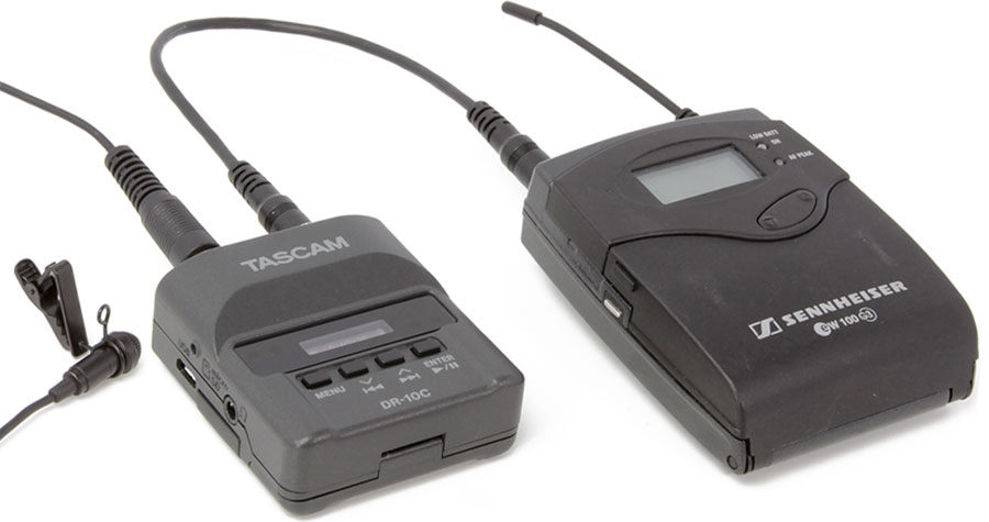 tascam dr-10cs with sennheiser mic