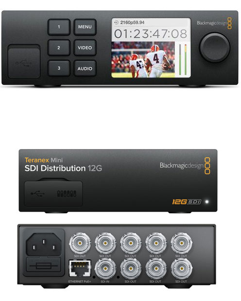  Blackmagic 12G-SDI Distribution Amp 1-8 SDI outputs  