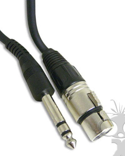  Female XLR (3pin) to stereo jack cable  