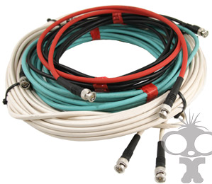 coiled BNC SDI cable