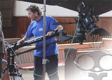 Porta jib on set