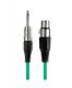  Mono Male Jack to XLR female Lead 0.5m 