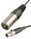  Male XLR (3pin) - female mini XLR (3pin) cable - 2m 