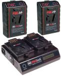  PAG PAGlink v-lock 96w Dual Battery Kit with Dual Charger 